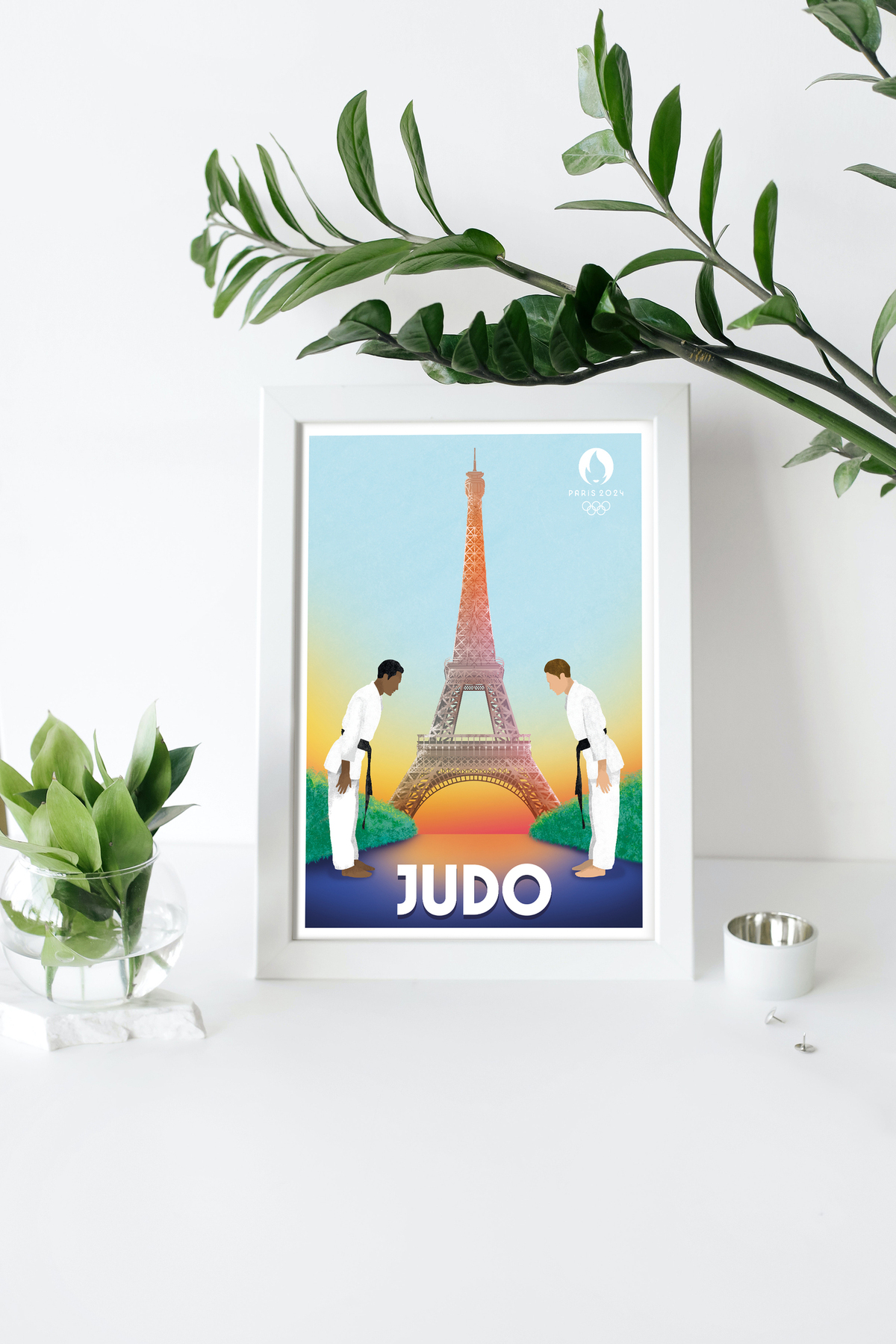 Illustration Judo Paris 2024