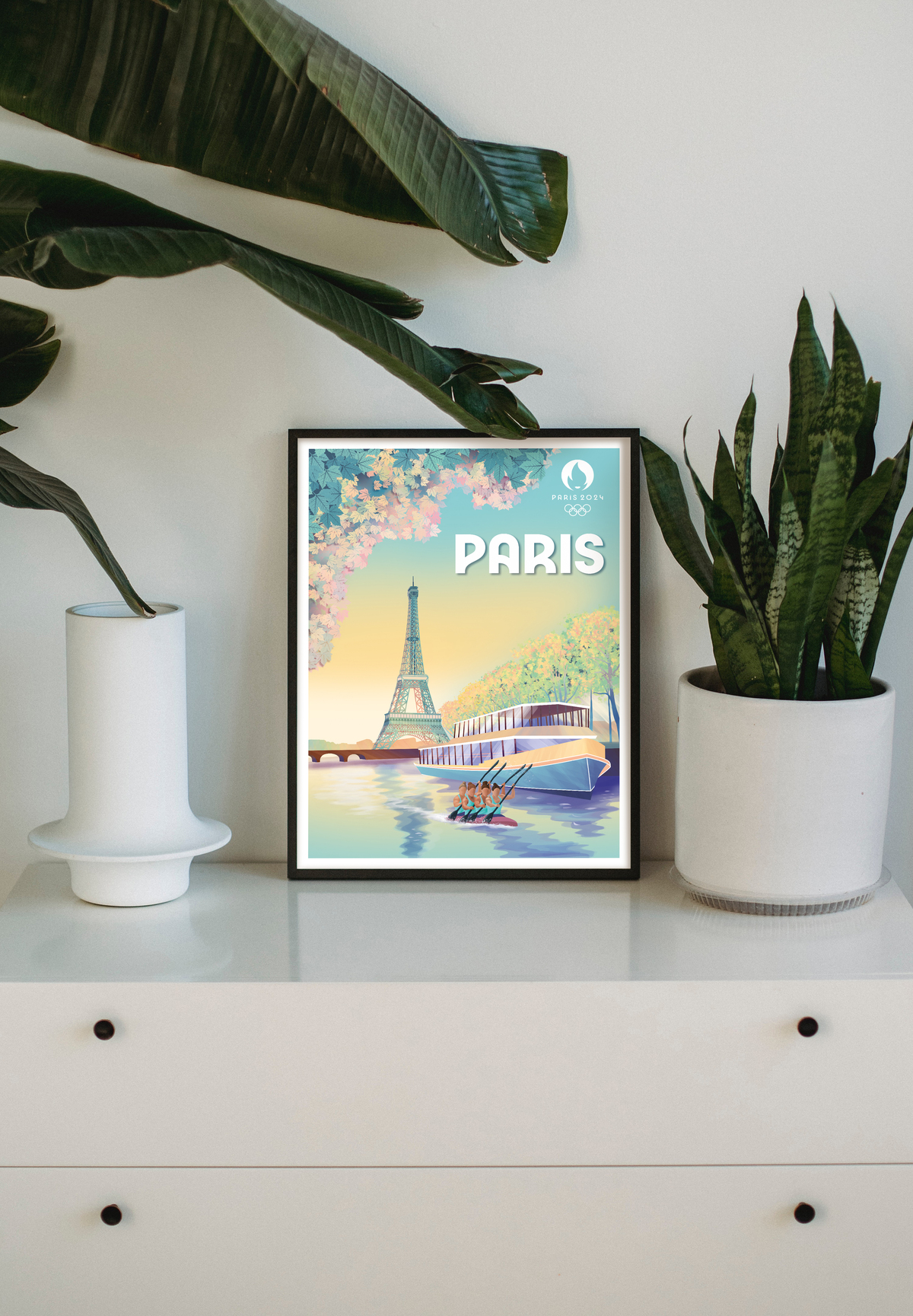  Illustration Aviron Paris 2024