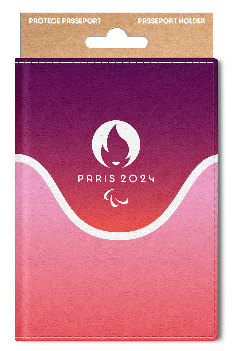 Protège Passeport Paris 2024 Rose